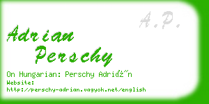 adrian perschy business card